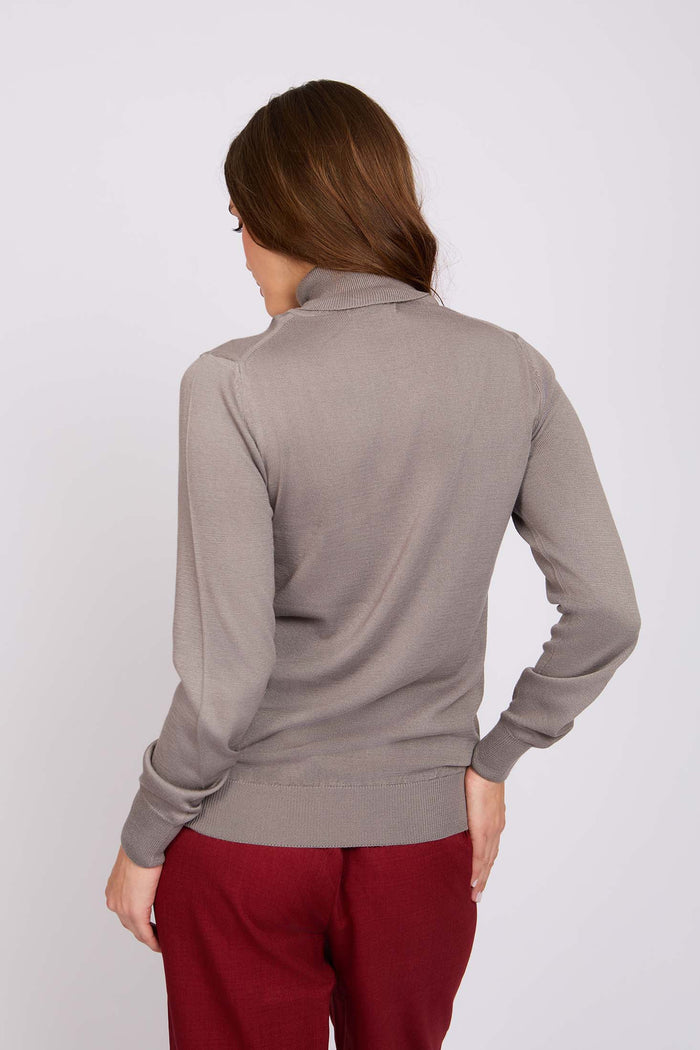 Women Regular Fit Pullover Grey