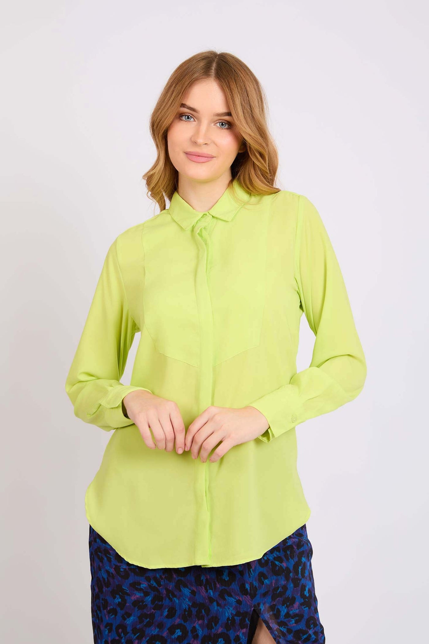 Women Regular Fit Blouse - Green