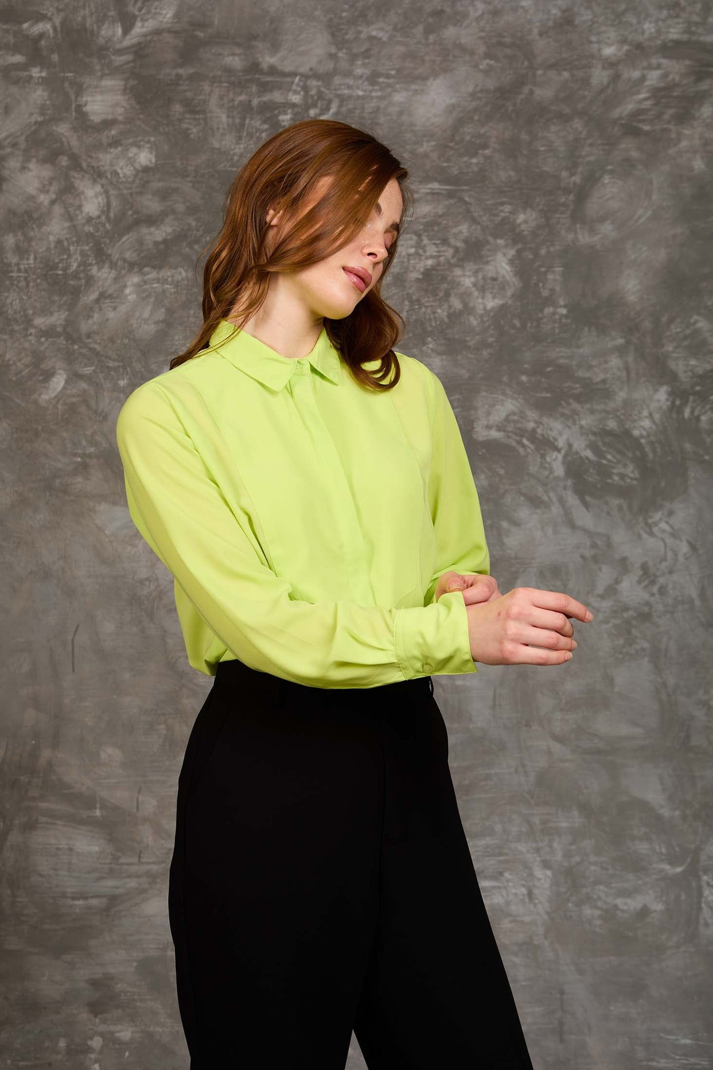 Women Regular Fit Blouse - Green