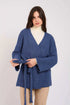 Women Regular Fit Cardigan Blue