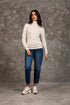 Women Regular Fit Pullover Sugar Off White