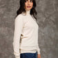 Women Regular Fit Pullover Sugar Off White