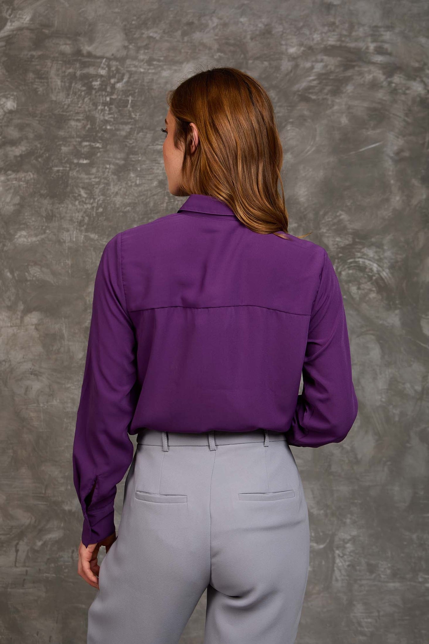 Women Regular Fit Blouse - Purple