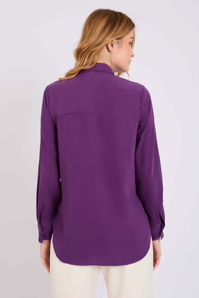 Women Regular Fit Blouse - Purple