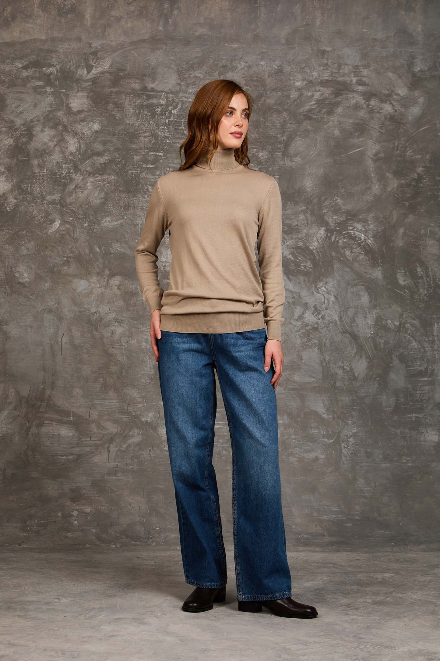 Women Regular Fit Pullover Brown