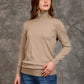 Women Regular Fit Pullover Brown
