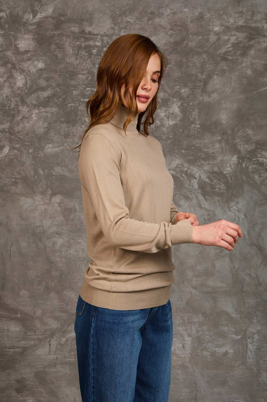Women Regular Fit Pullover Brown