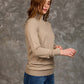 Women Regular Fit Pullover Brown