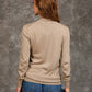 Women Regular Fit Pullover Brown