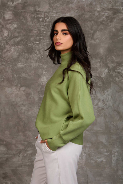 Women Regular Fit Pullover - Green