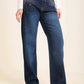 Women Denim Studs Cotton Navy
