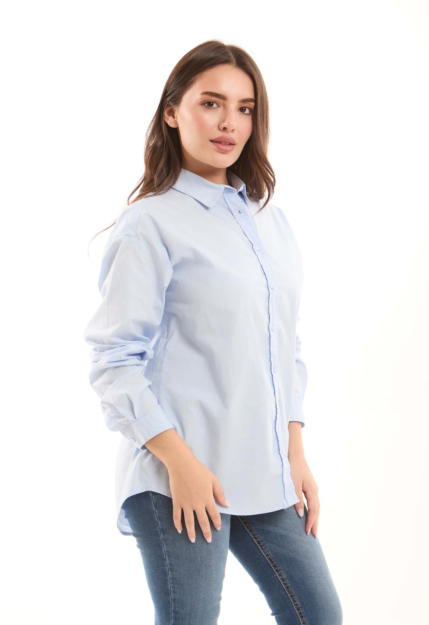 White Cotton Buttoned Shirt