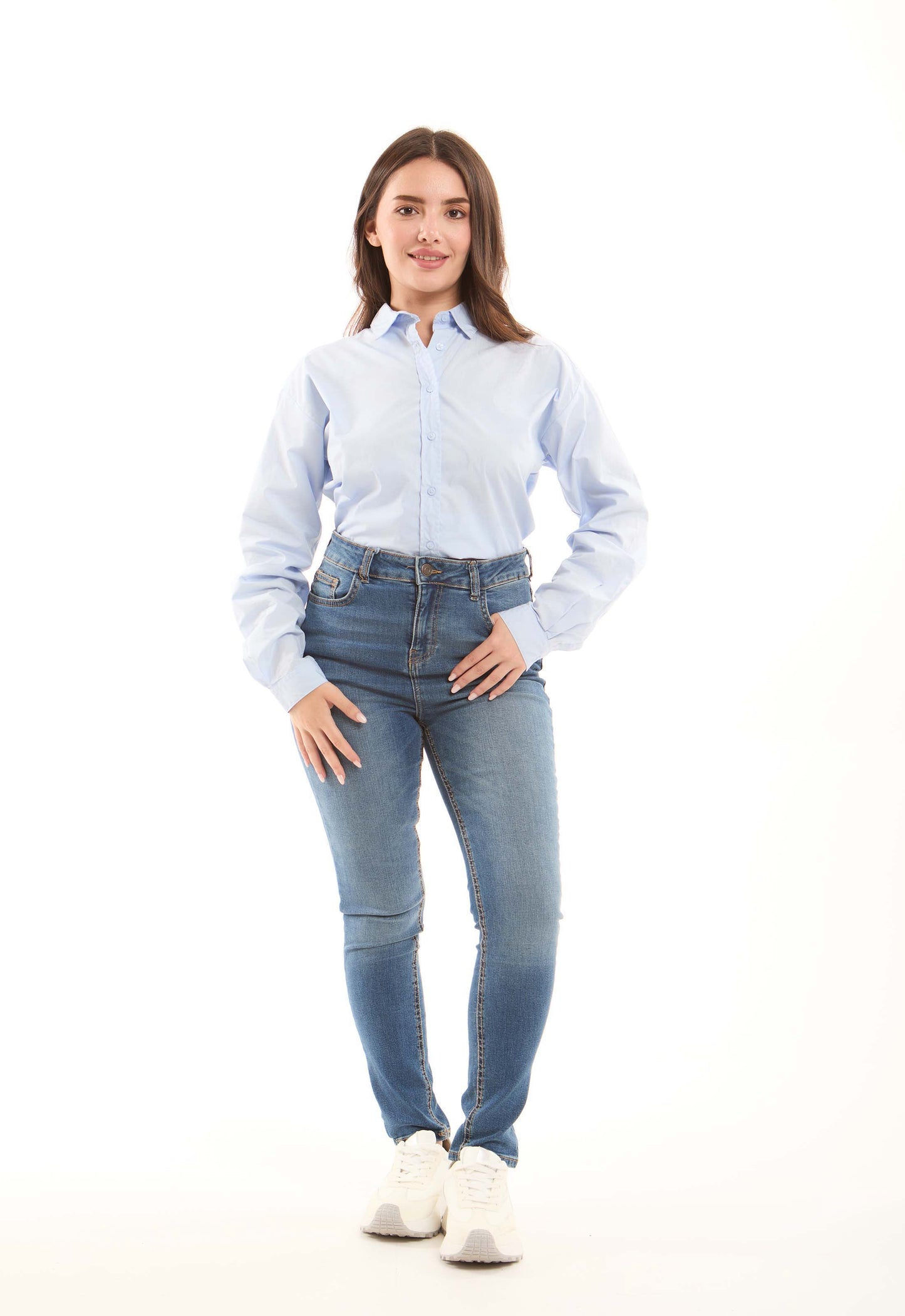 White Cotton Buttoned Shirt