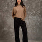 Women Regular Fit Pullover Brown