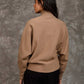 Women Regular Fit Pullover Brown