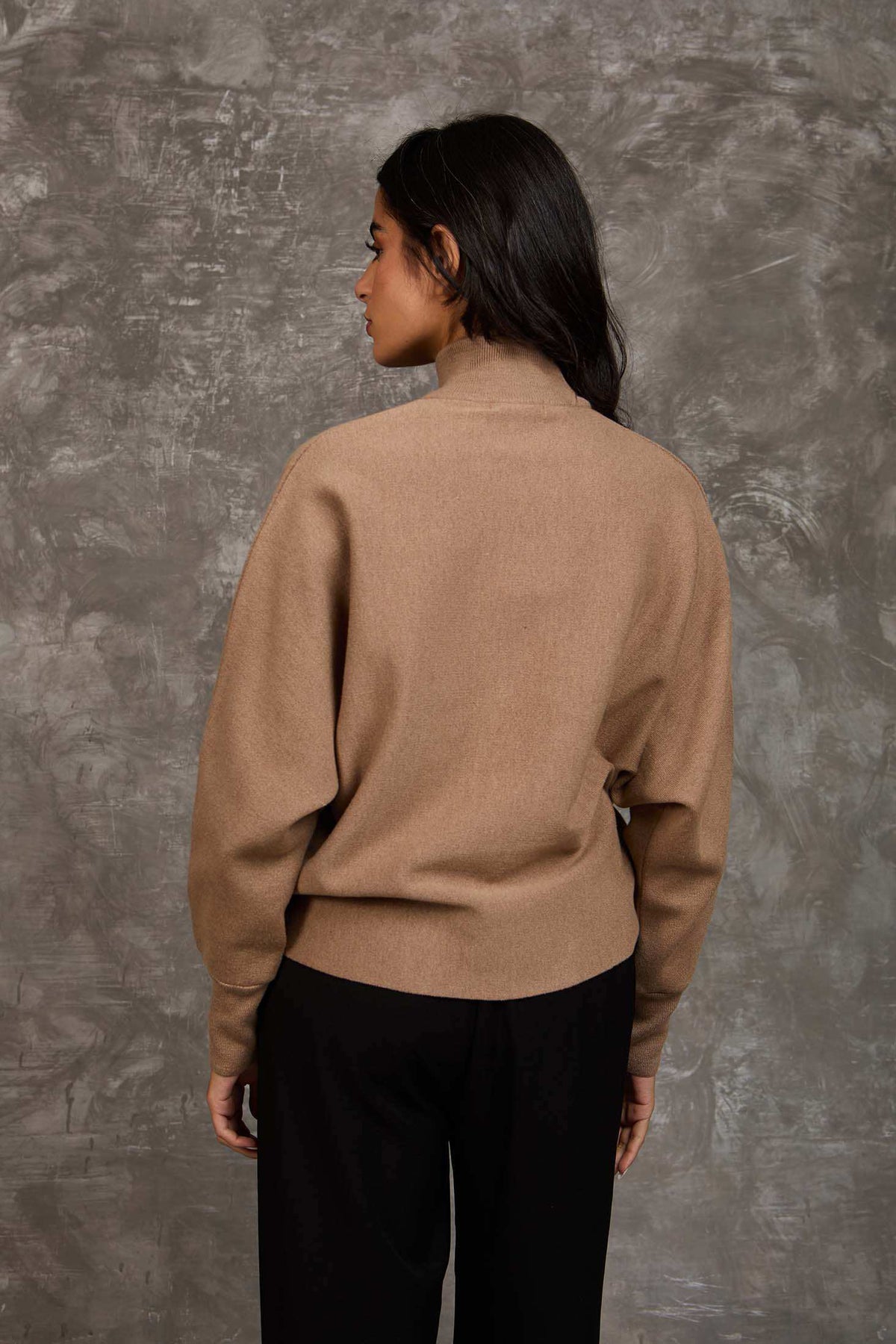 Women Regular Fit Pullover Brown