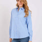Striped Cotton Shirt with Pocket Detail