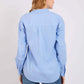 Striped Cotton Shirt with Pocket Detail