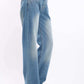 Women Denim Studs Cotton Navy