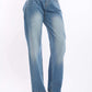 Women Denim Studs Cotton Navy