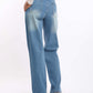 Women Denim Studs Cotton Navy
