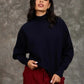 Women Regular Fit Pullover Navy Dark Blue