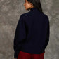 Women Regular Fit Pullover Navy Dark Blue