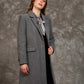 Women Regular Fit Coat Grey