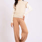 Women Regular Fit Pants Brown