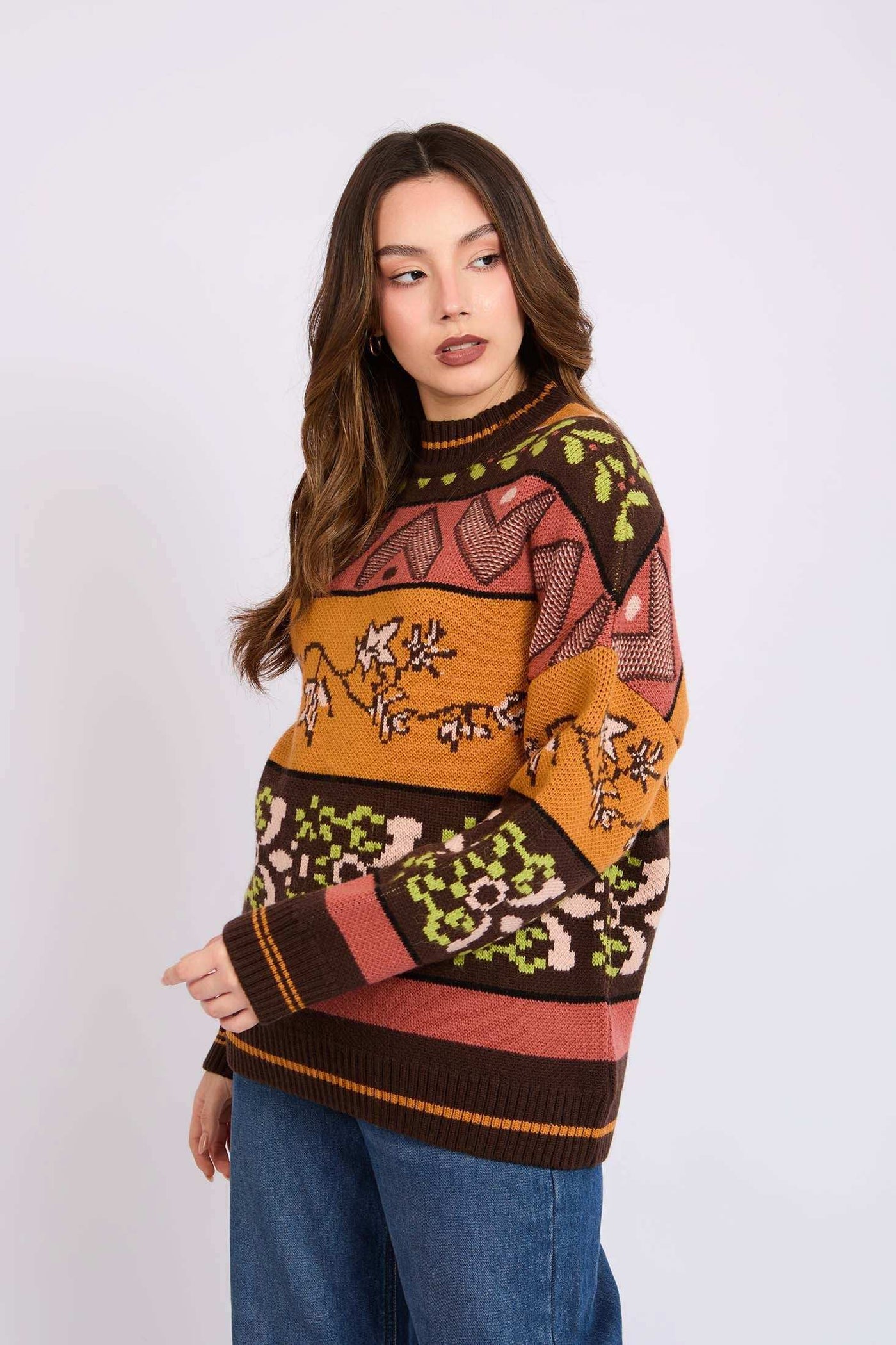 Women Regular Fit Pullover - Multicolor