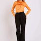 Women Regular Fit Blouse Orange