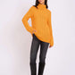 Women Regular Fit Pullover Orange