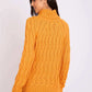 Women Regular Fit Pullover Orange