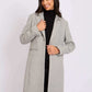 Women Regular Fit Coat Grey
