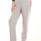 Tailored High-Waist Polyester Pants