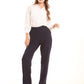 Tailored High-Waist Polyester Pants