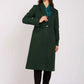 Women Regular Fit Coat Green