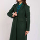 Women Regular Fit Coat Green