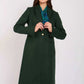 Women Regular Fit Coat Green