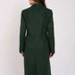 Women Regular Fit Coat Green