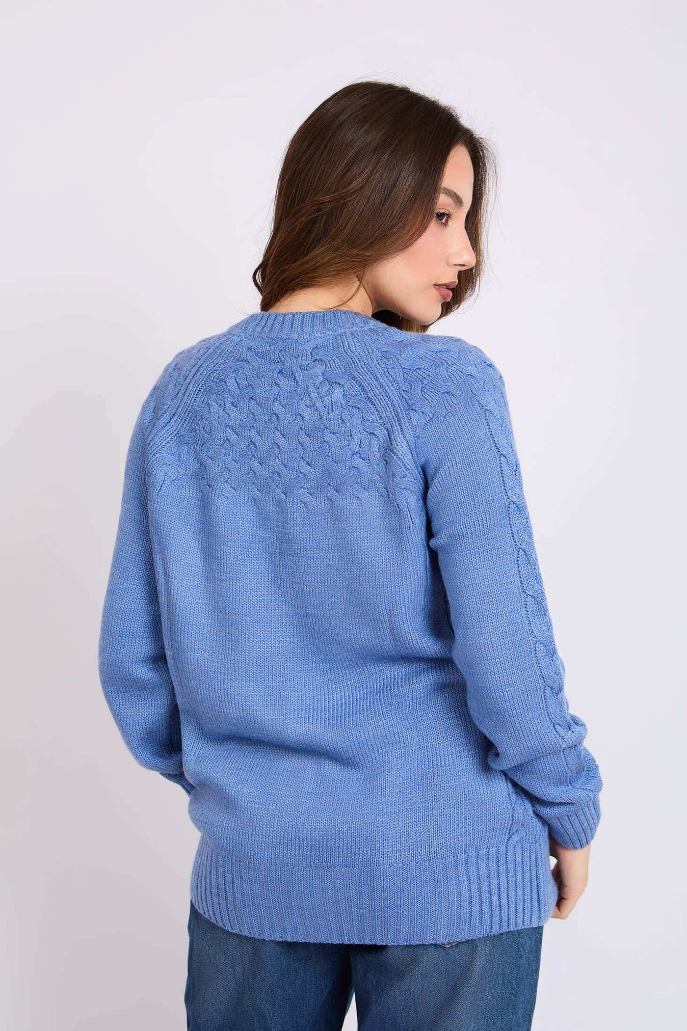 Women Regular Fit Pullover - Blue