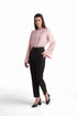 Tailored High-Waist Polyester Pants