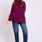 Women Regular Fit Pullover Pink