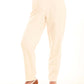 Tailored High-Waist Polyester Pants