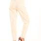 Tailored High-Waist Polyester Pants