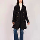 Women Regular Fit Coat Blue