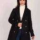 Women Regular Fit Coat Blue