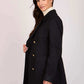 Women Regular Fit Coat Blue