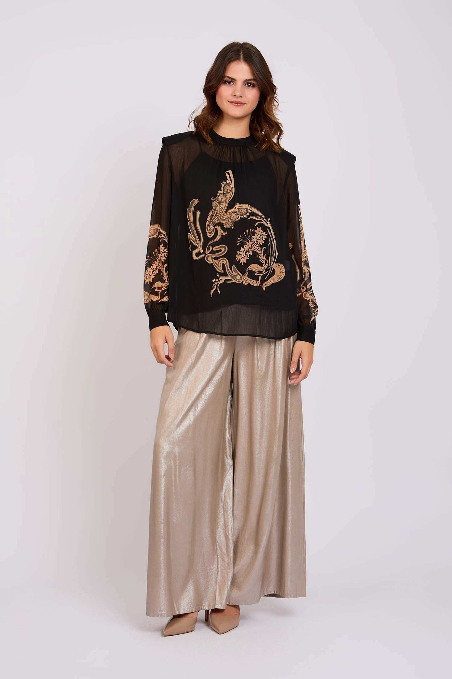 Women Regular Fit Blouse Black