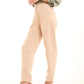 Tailored High-Waist Polyester Pants